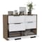 Tuhome Kaia 4 Drawers Dresser, Superior Top, Pine/White CMB5567 - alternate 6